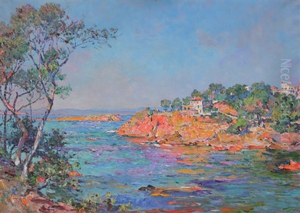 Cote D'esterel Oil Painting by Olga Slom