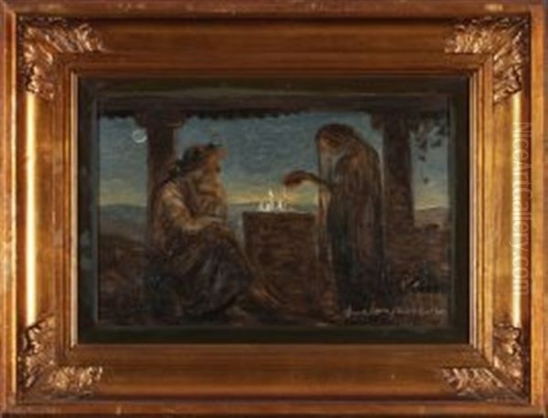 Philemon Und Baucis Oil Painting by Harald Slott-Moller