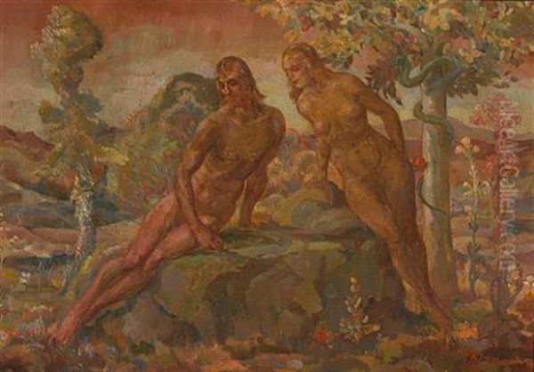 Adam And Eve by Frank Joseph van Sloun