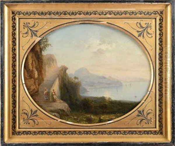 Vue Sur La Baie De Naples Oil Painting by Gabriele Smargiassi