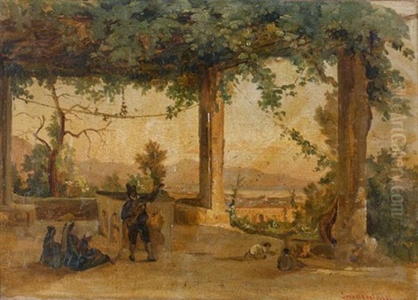 Vue Depuis Capodimonte Oil Painting by Gabriele Smargiassi