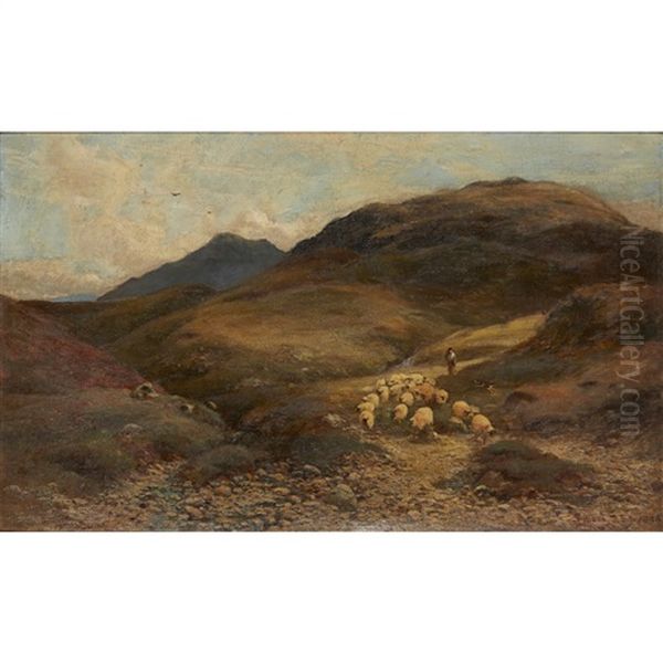 A Highland Pastoral Oil Painting by John Smart IV