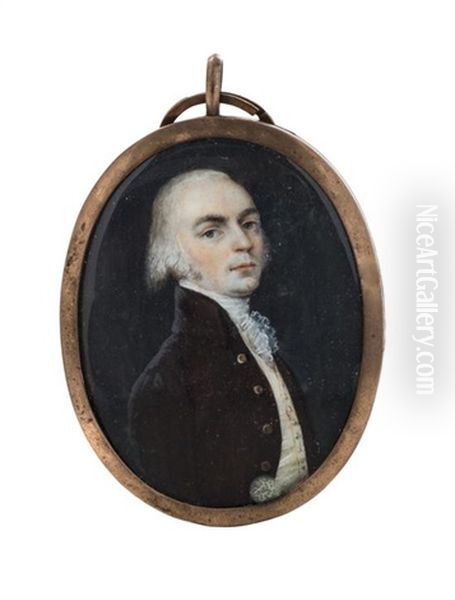 Portrait Miniature Of Robert Beckwith, Esquire Oil Painting by John Smart the Elder