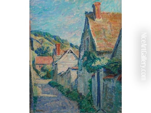 A View Of Giverny, France, A Homage To Monet Oil Painting by Edgar Rowley Smart