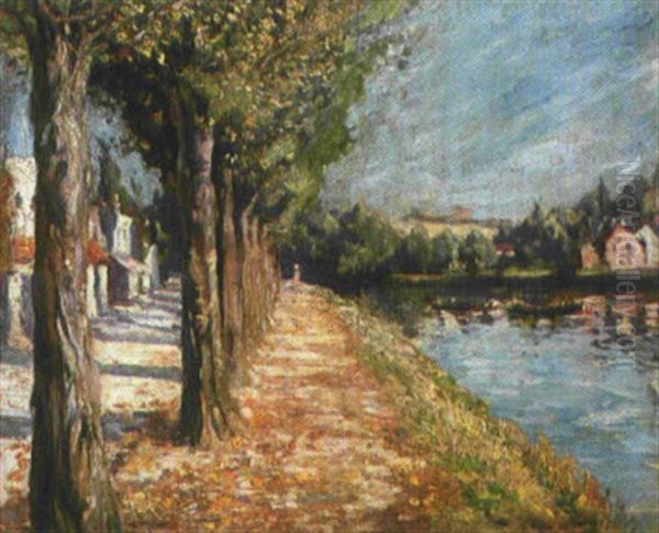 Paseo Junta A Un Rio Oil Painting by Edgar Rowley Smart