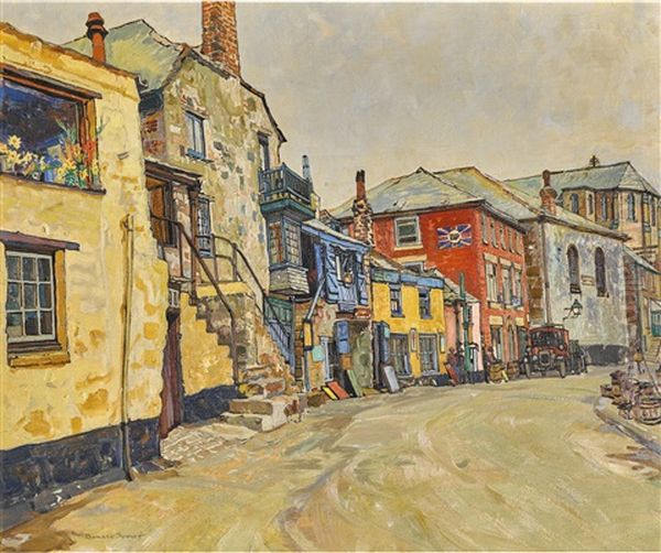 Down Along St. Ives Oil Painting by Robert Borlase Smart