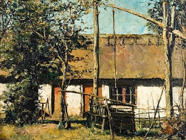 La Ferme Ensoleillee Oil Painting by Henri de Smeth