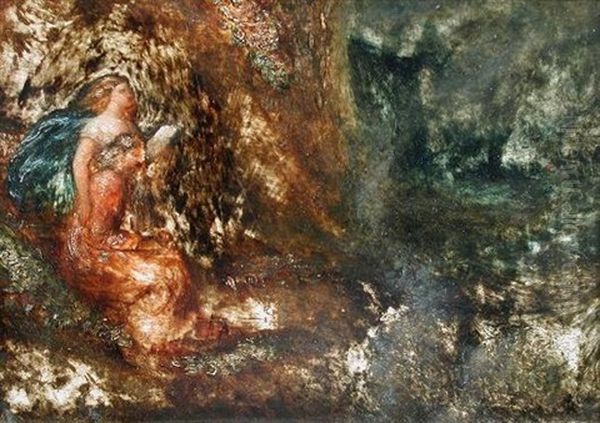 Prospero And Miranda Oil Painting by James Smetham