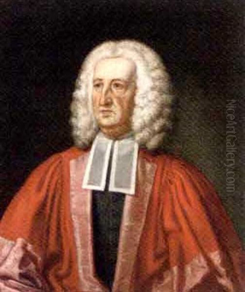 Portrait Of Judge Dr William King In Robes Oil Painting by John Smibert