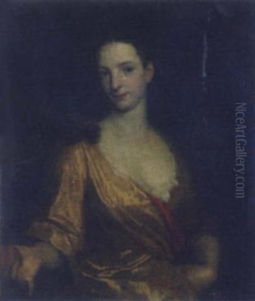 Portrait Of A Young Lady Oil Painting by John Smibert