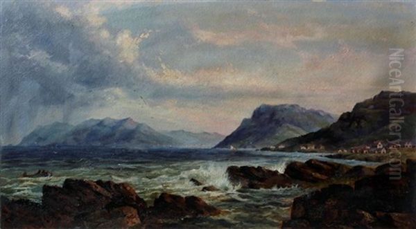 Kalk Bay Oil Painting by Abraham de Smidt