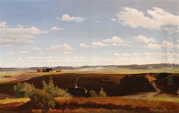 Landscape From East Jutland Oil Painting by Hans Ludvig Smidth