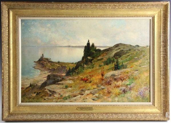 New England Coast Oil Painting by George Henry Smillie