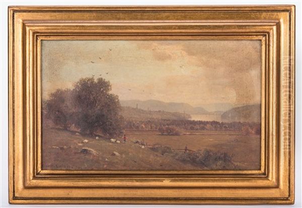 Hudson River Style Landscape Oil Painting by George Henry Smillie