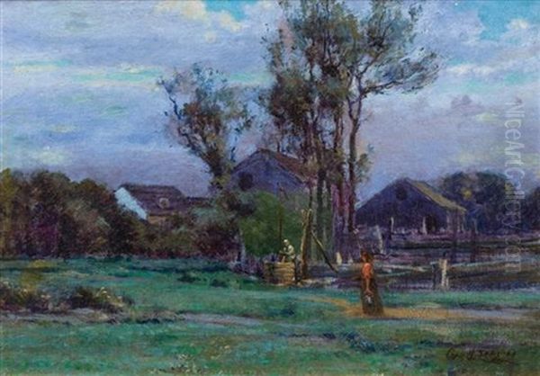 The Homestead Oil Painting by George Henry Smillie