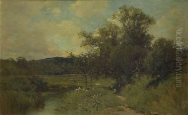 Summer Landscape Oil Painting by George Henry Smillie