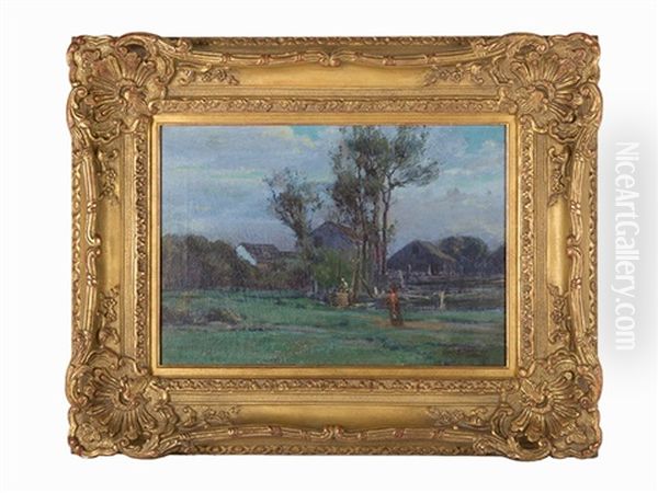 The Homestead Oil Painting by George Henry Smillie