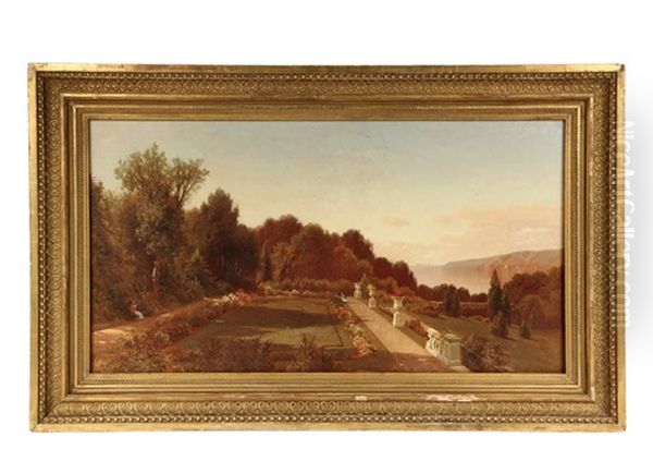 Colgate Gardens On The Hudson Oil Painting by George Henry Smillie