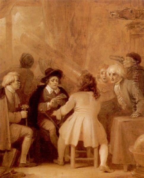 The Astronomer's Club Oil Painting by Robert Smirke