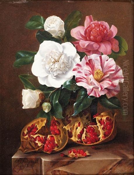 Still Life Oil Painting by Johan Carl Smirsch