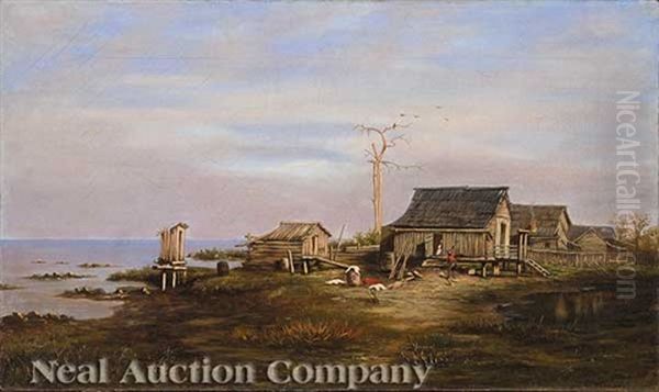 Manchac Cabin Oil Painting by Marshall Joseph Smith Jr.