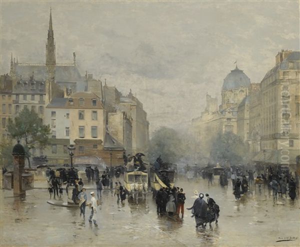 Apres L'averse Oil Painting by Alfred Smith