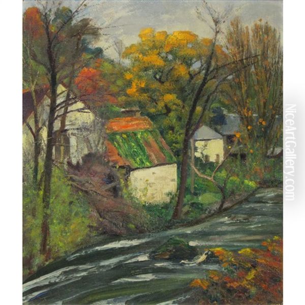 Crozant, Les Moulins Oil Painting by Alfred Smith