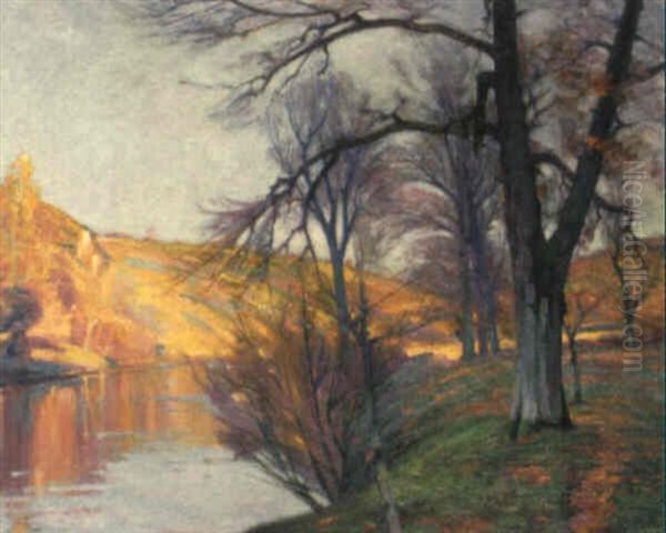 Bords De La Creuse - Automne Oil Painting by Alfred Smith