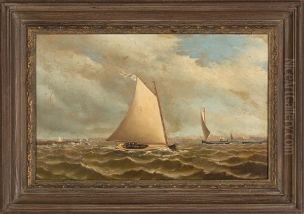 Harbor Scene Oil Painting by Archibald Cary Smith