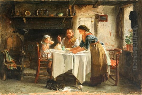 Don't Cry Over Spilt Milk Oil Painting by Carlton Alfred Smith