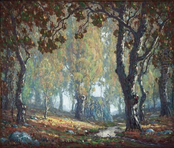 Autumn Landscape Oil Painting by Charles L.A. Smith