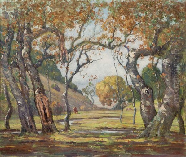 Through The Woods Oil Painting by Charles L.A. Smith