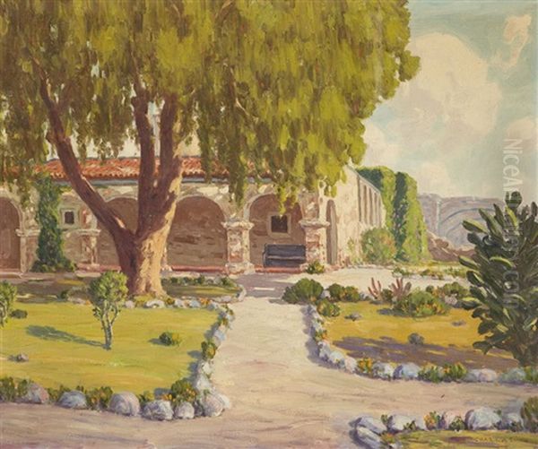 San Juan Capistrano Mission Gardens by Charles L.A. Smith