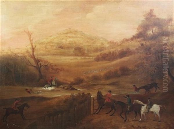 The Billesdon Coplow Hunt Oil Painting by Charles Loraine Smith