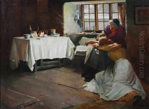 Hopeless Dawn Oil Painting by Frank Bramley