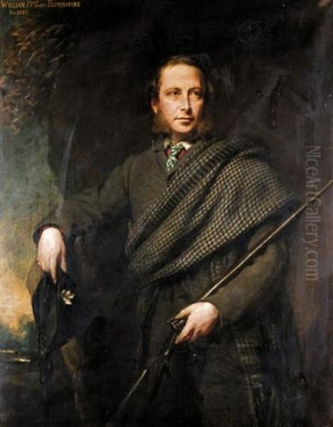 Portrait Of William, 15th Lord Elphinstone Oil Painting by Colvin Smith