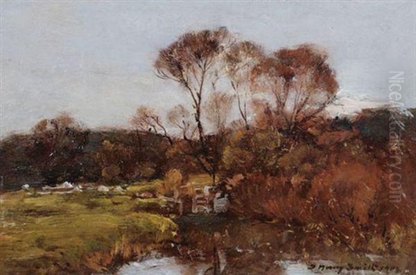 Littleworth River Oil Painting by David Murray Smith