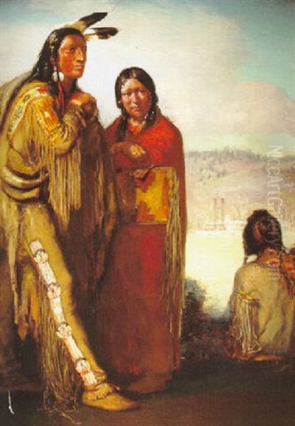 Sioux On The Missouri Oil Painting by De Cost Smith