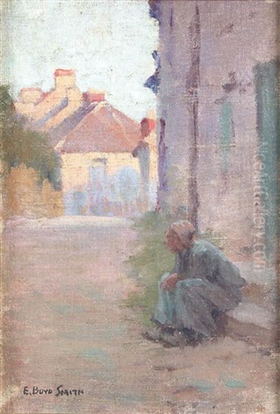 A Doorway In Brittany Oil Painting by Elmer Boyd Smith