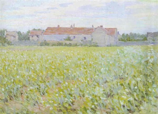 Cottage In A Field Oil Painting by Elmer Boyd Smith