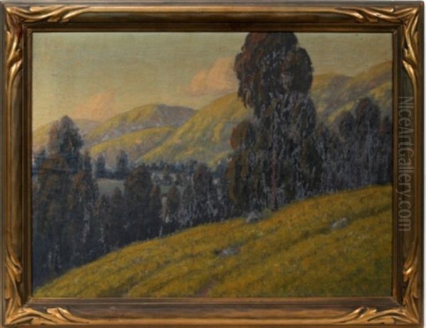 The Mustard Clad Hills Oil Painting by Ernest Browning Smith