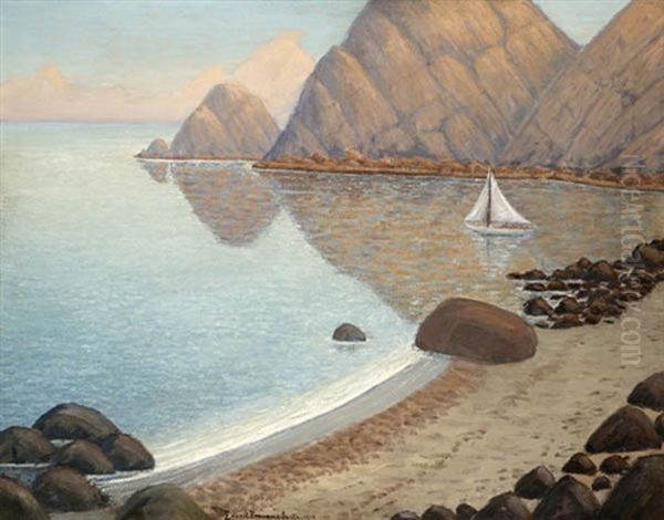 Catalina - Boat Oil Painting by Ernest Browning Smith