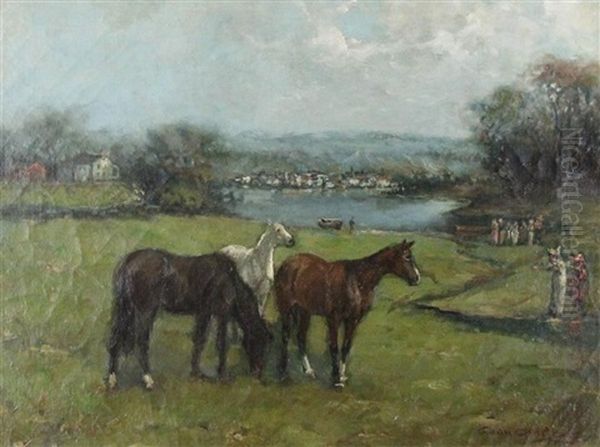 Horses In The Landscape by Gean Smith