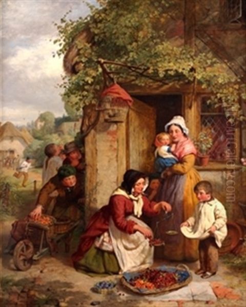 The Cherry Seller Oil Painting by George Smith