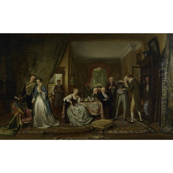 The Connoisseurs Oil Painting by George Smith