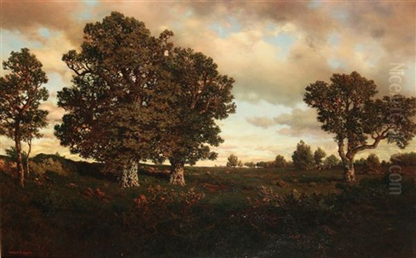 The Oaks Oil Painting by Henry Pember Smith