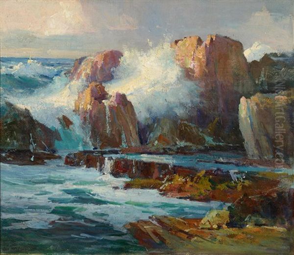 A Cacophony Of Surf And Sound Oil Painting by Jack Wilkinson Smith