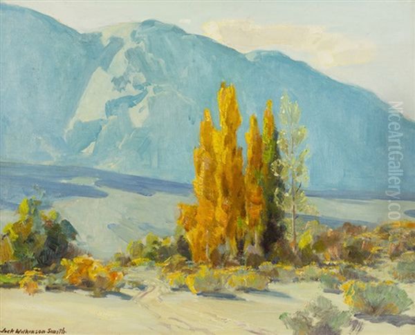 Owen's Valley, Trees In A Landscape Oil Painting by Jack Wilkinson Smith