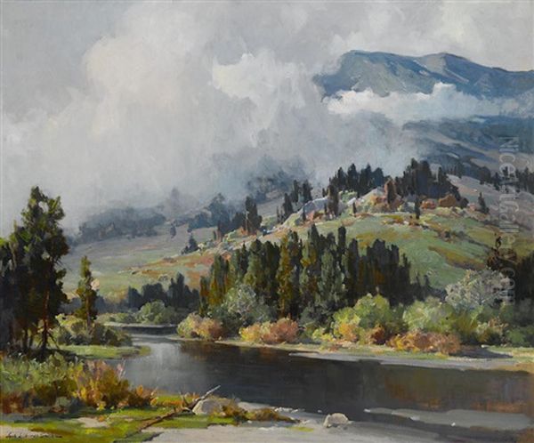 Morning In The Cascades Oil Painting by Jack Wilkinson Smith