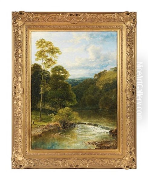 River Scene Oil Painting by John Brandon Smith